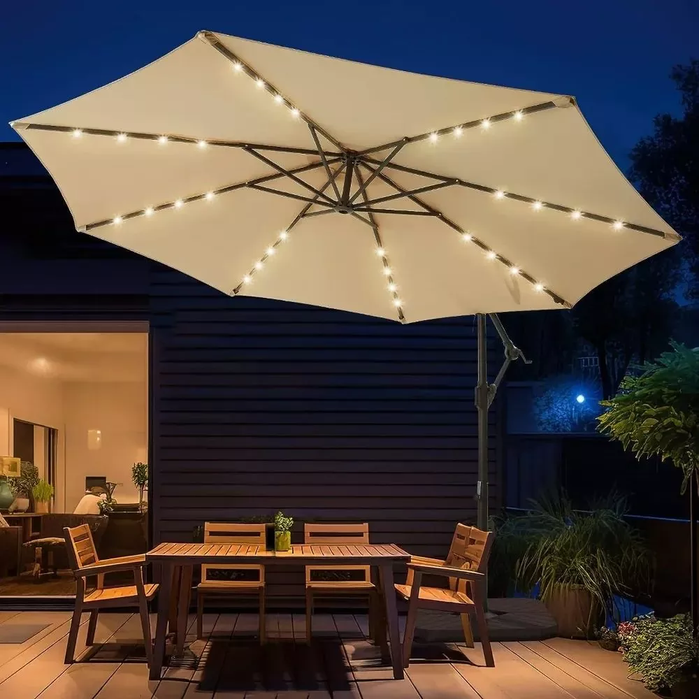 Patio Umbrella with LED Solar